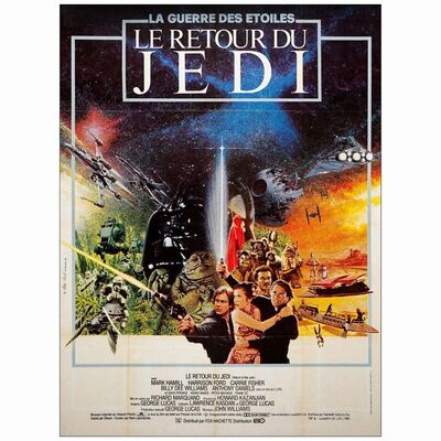 659: STAR WARS: RETURN OF THE JEDI - French Grande (47" x 63"); Very Fine Folded