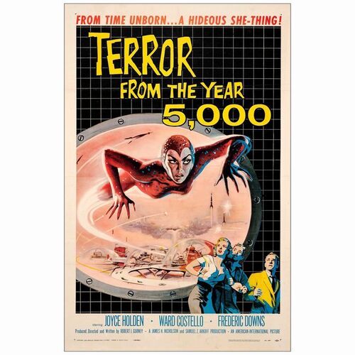 674: TERROR FROM THE YEAR 5000 - One-Sheet (27" x 41"); Fine+ on Linen