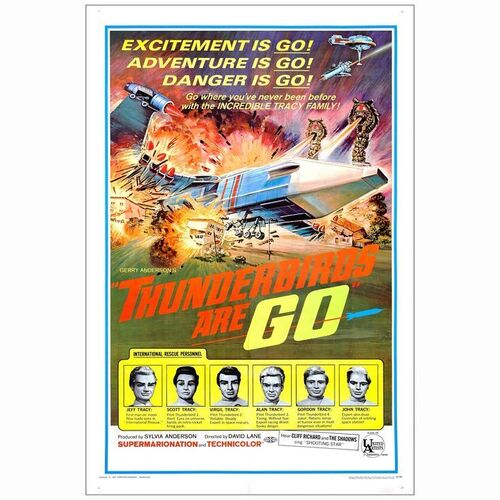 678: THUNDERBIRDS ARE GO - One-Sheet (27.5" x 41"); Very Fine- on Linen