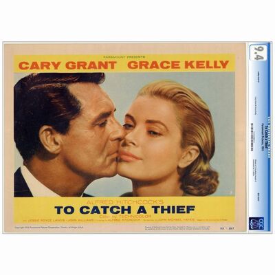 680: TO CATCH A THIEF - CGC Graded Lobby Card (11" x 14"); Near Mint