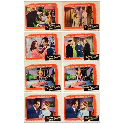683: THE TWO MRS. CARROLLS - Lobby Cards (8) (11" x 14"); Very Fine-