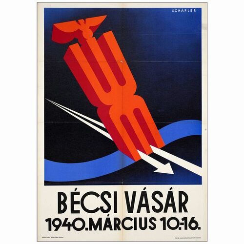687: VIENNA FAIR - Austrian Advertising Poster (25" x 35"); Very Fine- Folded