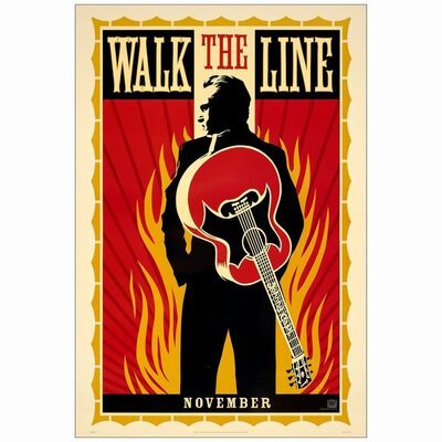 689: WALK THE LINE - One-Sheet (27" x 40"); Advance; Very Fine+ Rolled