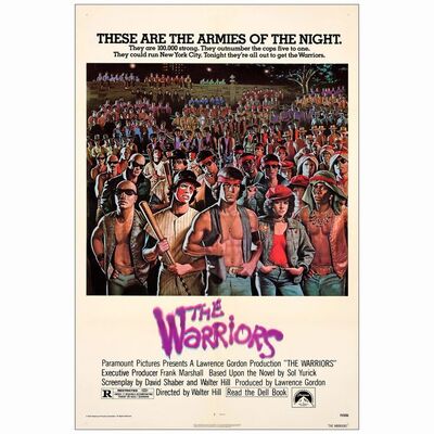 690: THE WARRIORS - One-Sheet (27" x 41"); Very Fine on Linen