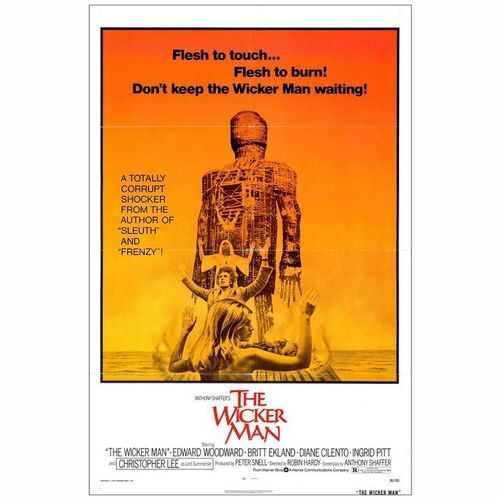 695: THE WICKER MAN - One-Sheet (27" x 41"); Very Fine Folded