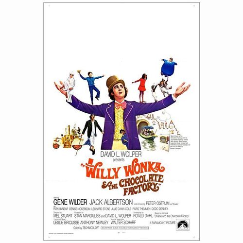 696: WILLY WONKA AND THE CHOCOLATE FACTORY - International One-Sheet (27" x 41"); Near Mint Folded