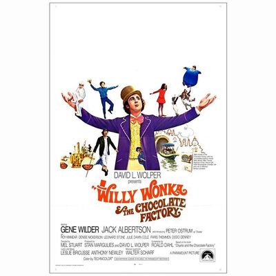 696: WILLY WONKA AND THE CHOCOLATE FACTORY - International One-Sheet (27" x 41"); Near Mint Folded