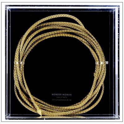 697: WONDER WOMAN - Replica Lasso of Hestia Display Given to Members of the Hollywood Foreign Press, Limited Edition 28/100 (14" x 13.5"); Near Mint