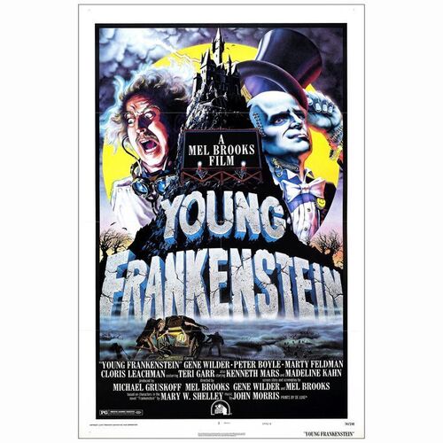 704: YOUNG FRANKENSTEIN - One-Sheet (27" x 41"); Style B; Near Mint Folded