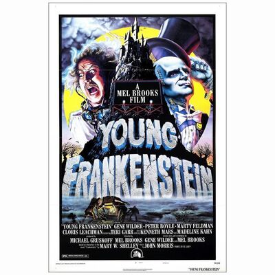 704: YOUNG FRANKENSTEIN - One-Sheet (27" x 41"); Style B; Near Mint Folded