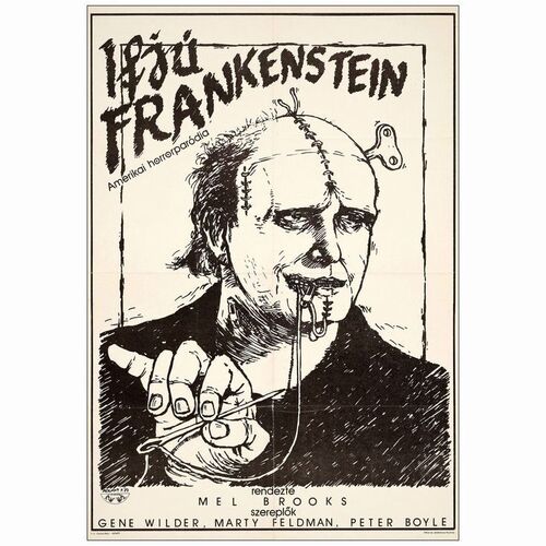 705: YOUNG FRANKENSTEIN - Hungarian A1 (22.5" x 32.25"); 1st Release; Very Fine Folded
