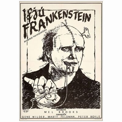 705: YOUNG FRANKENSTEIN - Hungarian A1 (22.5" x 32.25"); 1st Release; Very Fine Folded