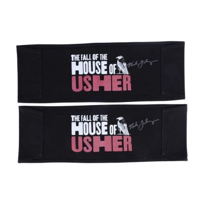 Lot # 10: The Fall of the House of Usher - Two House of Usher Chairbacks Signed by Mike Flanagan