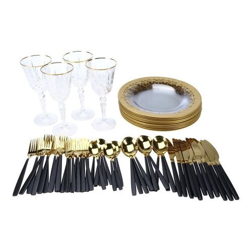 Lot # 15: The Fall of the House of Usher - Usher Family Ornate Dinner Ware Set