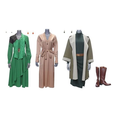 Lot # 25: The Fall of the House of Usher - Tamerlane Usher's (Samantha Sloyan) Ghost Costume with Courtroom Costume and Robe