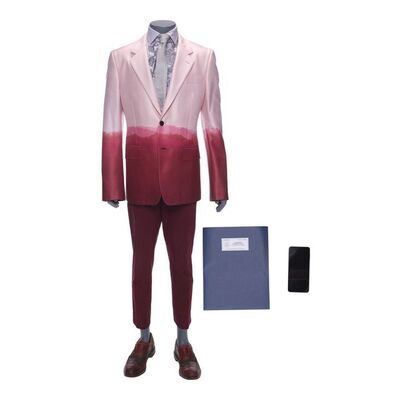 Lot # 31: The Fall of the House of Usher - Prospero "Perry" Usher's (Sauriyan Sapkota) Rave Building Visit Costume with File and Burner Phone