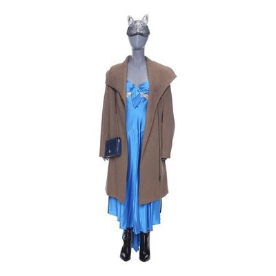Lot # 41: The Fall of the House of Usher - Morelle 'Morrie' Usher's (Crystal Balint) Rave Dress with Mask and Overcoat