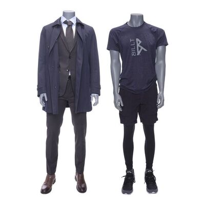 Lot # 67: The Fall of the House of Usher - William "Bill-T" Wilson's (Matt Biedel) Suit and Video Workout Costume
