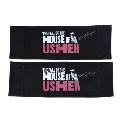 Lot # 71: The Fall of the House of Usher - Two House of Usher Chairbacks Signed by Mike Flanagan