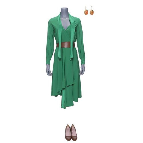 Lot # 102: The Fall of the House of Usher - Verna's (Carla Gugino) Gold Bug Presentation Costume