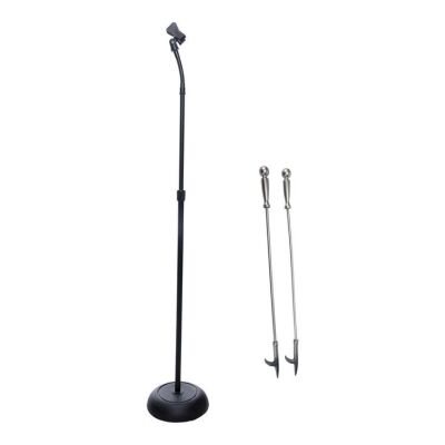 Lot # 103: The Fall of the House of Usher - Tamerline Usher's (Samantha Sloyan) Microphone stand and Pair of Hot Rods