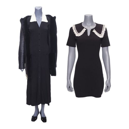 Lot # 108: The Fall of the House of Usher - Lenore Usher's (Kyliegh Curran) Second Funeral Dress and Photo Double First Funeral Dress and Coat