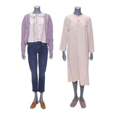 Lot # 129: The Fall of the House of Usher - Lenore Usher's (Kyleigh Curran) Roderick Office Costume with Death Nightgown