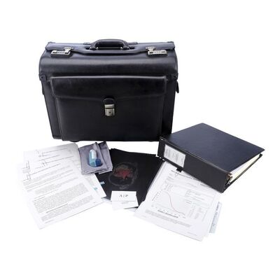 Lot # 133: The Fall of the House of Usher - Arthur Pym's (Mark Hamill) Briefcase with Files and Accessories