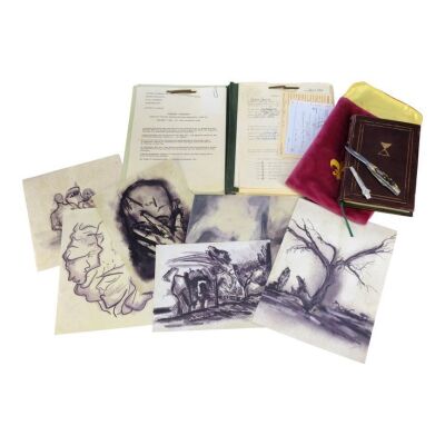 Lot # 149: The Midnight Club - Julia Jayne's Medical File, Sketches, and Watch with Paragon Journal and Knife