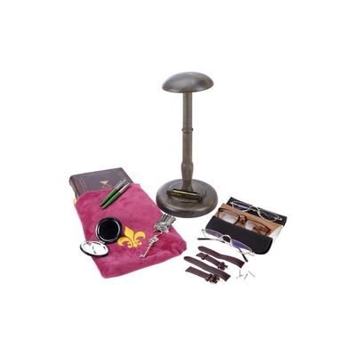 Lot # 156: The Midnight Club - Stanton's Wig Stand and Accessories with Paragon Journal