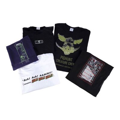 Lot # 18: Collection of Grant Imahara's Movie Crew Shirts