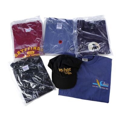 Lot # 28: Collection of Grant Imahara's Movie Crew Shirts