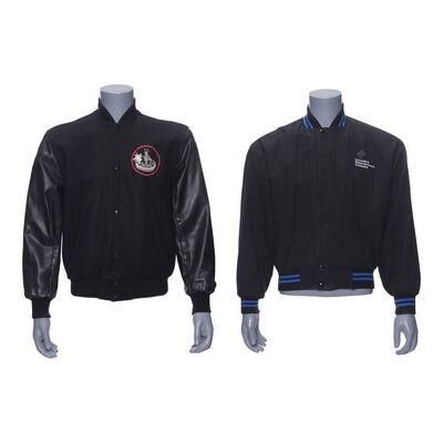 Lot # 34: Grant Imahara's Lucas Art's Crew Jacket with Pin and ILM Jacket