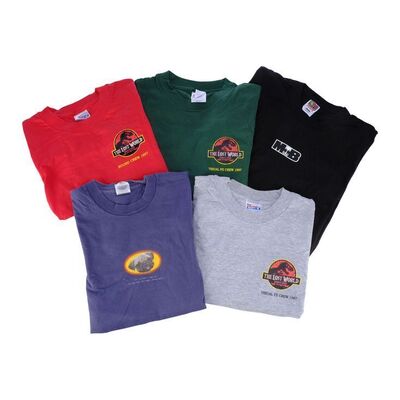 Lot # 41: Collection of Grant Imahara's Movie Crew Shirts