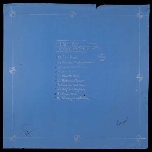 Lot # 42: Top 10 Vodka Myths? Blueprint Signed by Adam Savage and Kari Byron with Signed Poster