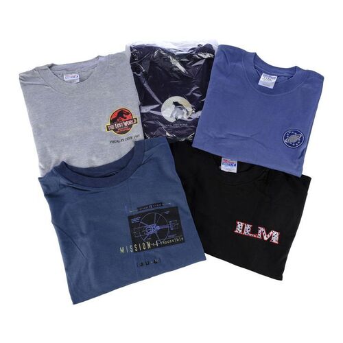 Lot # 62: Collection of Grant Imahara's Movie Crew Shirts