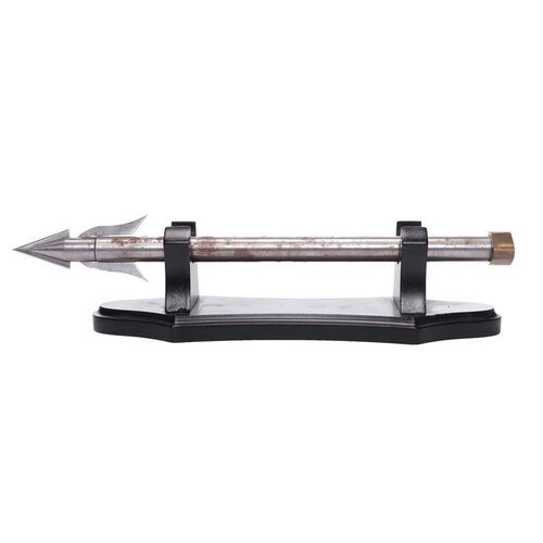 Lot # 65: Harpoon Gun Arrow with Stand from the Grant Imahara Collection