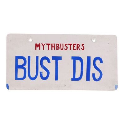 Lot # 73: MythBusters License Plate