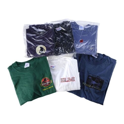 Lot # 87: Collection of Grant Imahara's Movie Crew Shirts