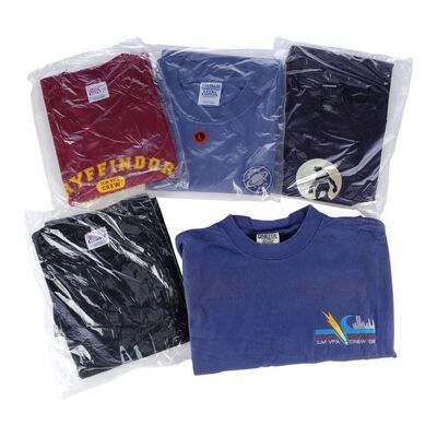 Lot # 106: Collection of Grant Imahara's Movie Crew Shirts