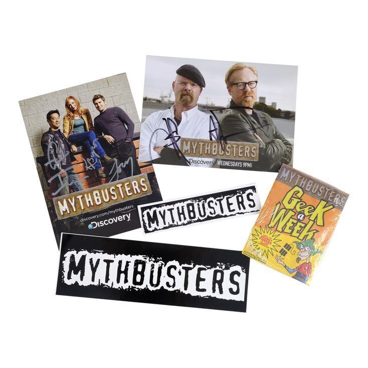 Lot # 114: Collection of MythBusters Branded Items with Signed ...
