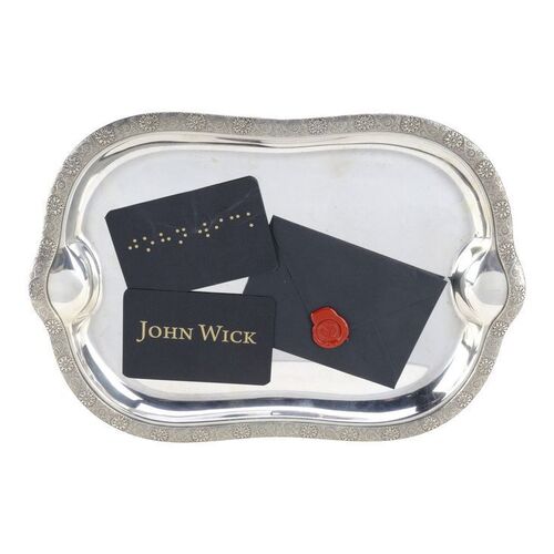 Lot # 19: JOHN WICK: CHAPTER 4 (2023): Caine's Sealed High Table Letter with Tray
