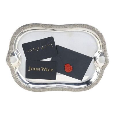 Lot # 19: JOHN WICK: CHAPTER 4 (2023): Caine's Sealed High Table Letter with Tray