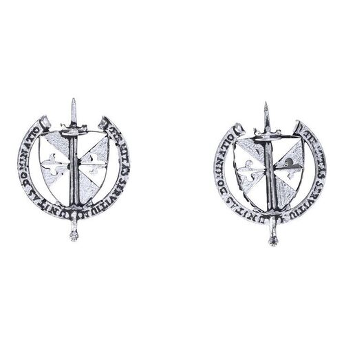 Lot # 27: JOHN WICK: CHAPTER 4 (2023): Pair of Marquis Bodyguard Myrmidons Pins