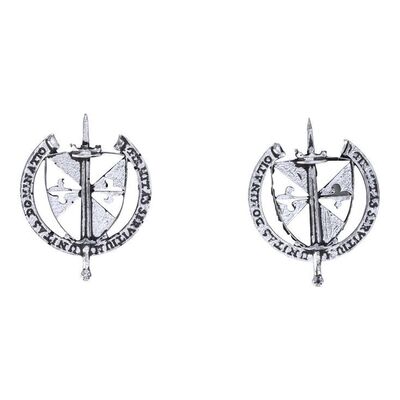 Lot # 27: JOHN WICK: CHAPTER 4 (2023): Pair of Marquis Bodyguard Myrmidons Pins