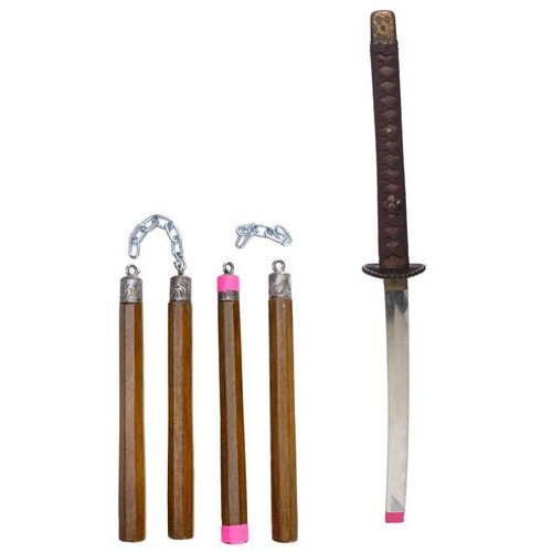 Lot # 33: JOHN WICK: CHAPTER 4 (2023): John Wick's SFX Katana and Nunchaku