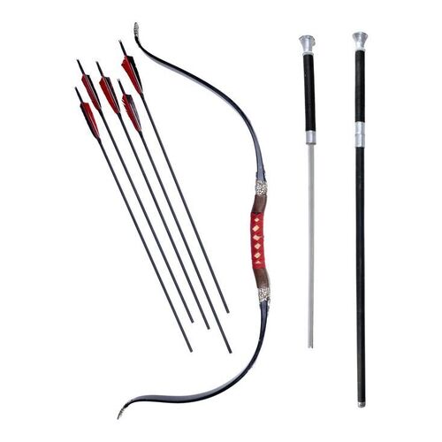 Lot # 49: JOHN WICK: CHAPTER 4 (2023): Caine's Blade and Cane with Akira's Bow and Arrows