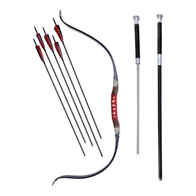 Lot # 49: JOHN WICK: CHAPTER 4 (2023): Caine's Blade and Cane with Akira's Bow and Arrows