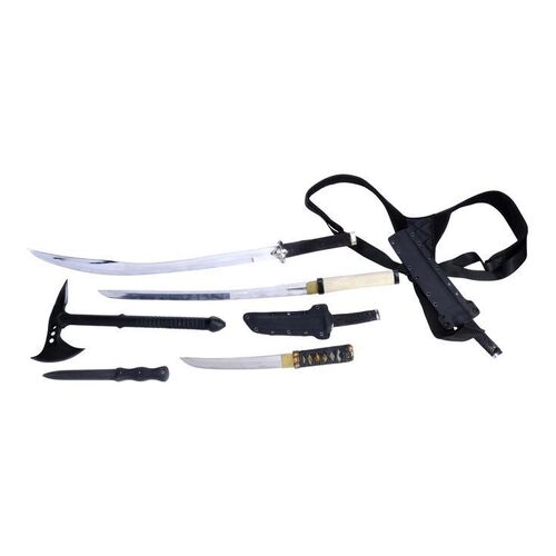 Lot # 56: JOHN WICK: CHAPTER 4 (2023): Background Weapons Lot with Metal Blade in Holster