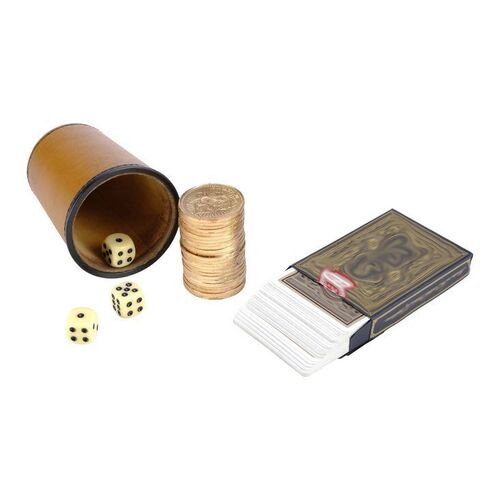 Lot # 73: JOHN WICK: CHAPTER 4 (2023): Killa Harkan's Sorted Playing Cards and High Table Gold Coin Roll